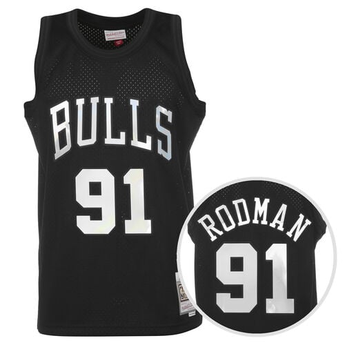 NBA Chicago Bulls Iridescent Swingman Dennis Rodman Trikot Herren