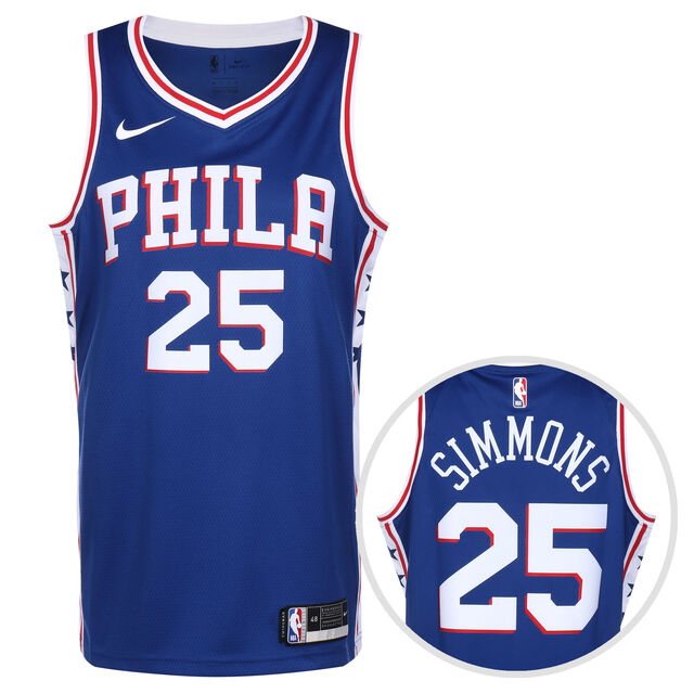  NBA Philadelphia 76ers Ben Simmons Swingman Icon 2020 Trikot Herren, blau / weiß, hi-res image number 0