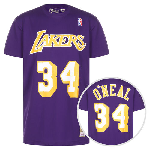 NBA Name & Number Los Angeles Lakers Shaquille O'Neal T-Shirt Herren