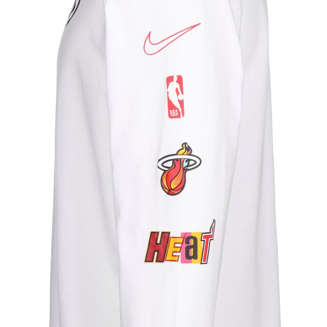 NBA Miami Heat City Edition Longslevee Herren, weiß, hi-res image number 2