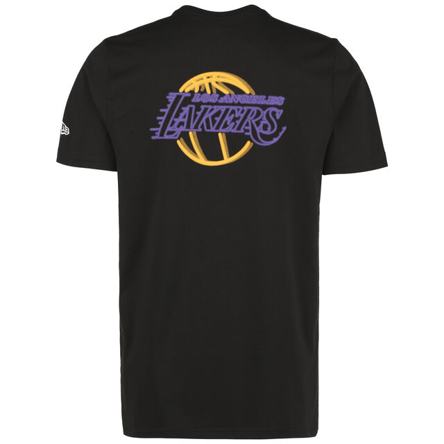 NBA Los Angeles Lakers Neon T-Shirt Herren, schwarz / gelb, hi-res image number 1