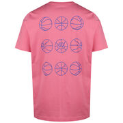 Lil Stripe Hoops Graphic T-Shirt Herren, rosa, hi-res image number 1