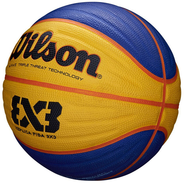 FIBA 3x3 Game Ball Replica Basketball, gelb / blau, hi-res image number 1