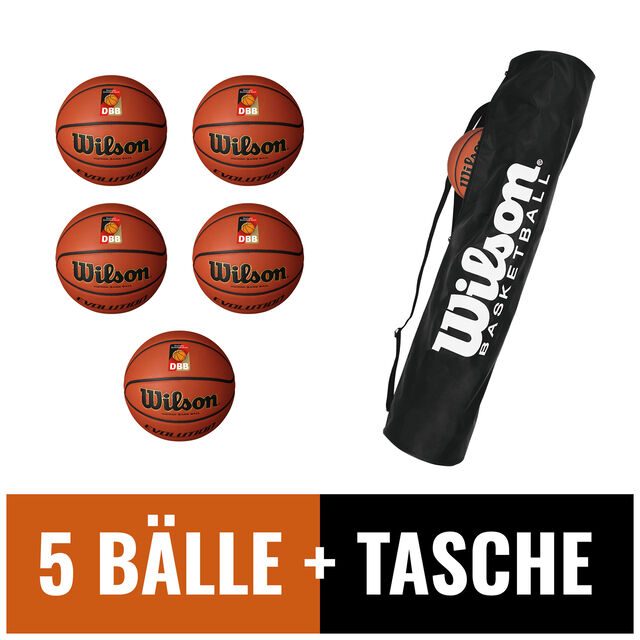 DBB Basketball Evolution 5er Ballpaket mit Tube Bag image number 0