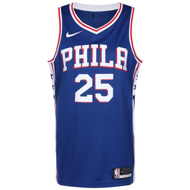  NBA Philadelphia 76ers Ben Simmons Swingman Icon 2020 Trikot Herren, blau / weiß, hi-res image number 1