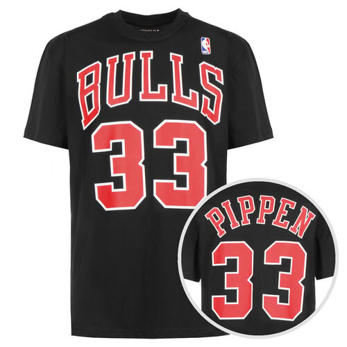 NBA Name & Number Chicago Bulls Scottie Pippen T-Shirt Herren