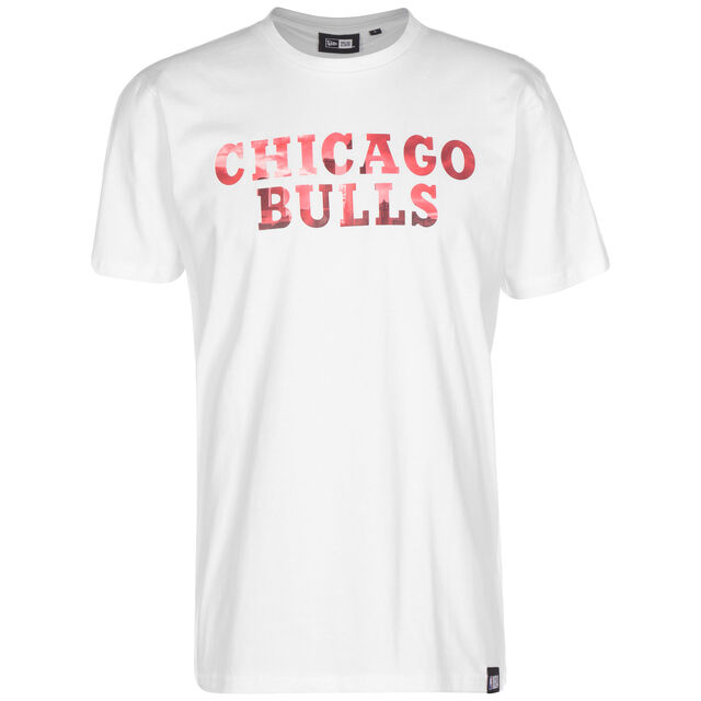 NBA Chicago Bulls Photographic Wordmark T-Shirt Herren, weiß, hi-res image number 0
