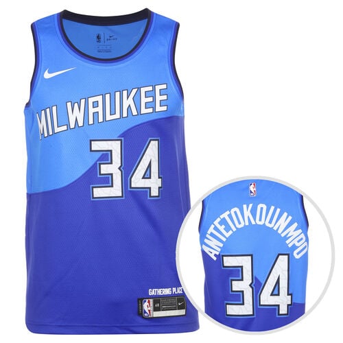 NBA Milwaukee Bucks Antetokounmpo City Edition Swingman Trikot Herren