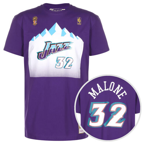 NBA Name & Number Utah Jazz Karl Malone T-Shirt Herren