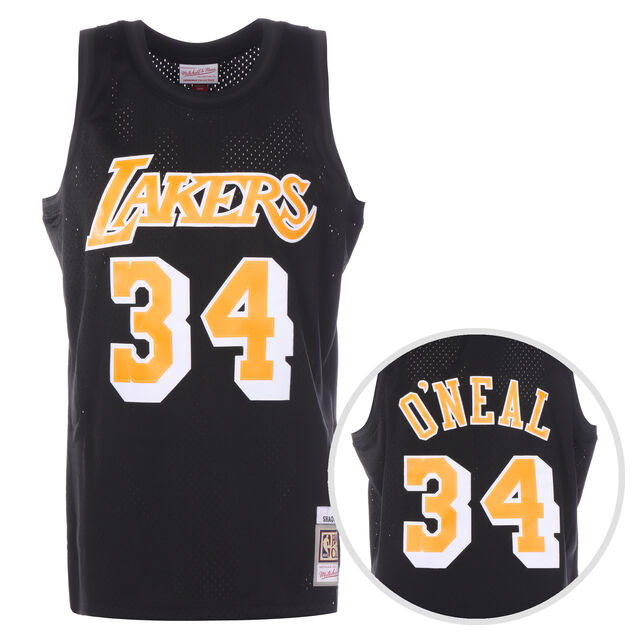 NBA Los Angeles Lakers Shaquille O´Neal Black Team Color Swingman Trikot Herren image number 0
