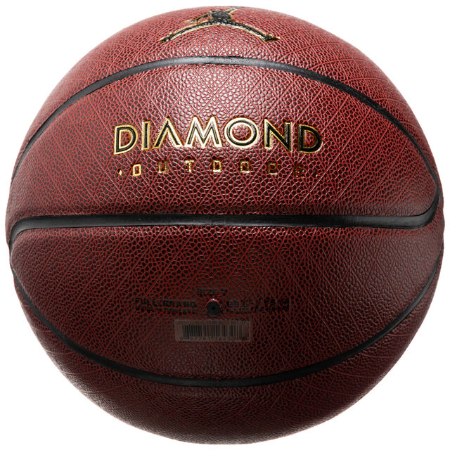 Jordan Diamond Outdoor 8P Basketball, braun, hi-res image number 1
