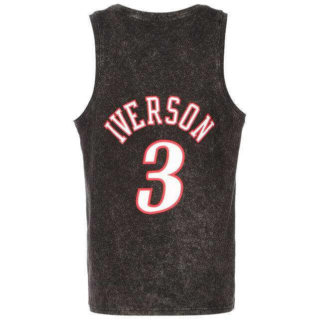 NBA Philadelphia 76ers Allen Iverson Acid Wash Trikot Herren image number 2