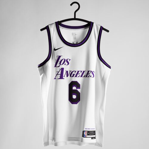 NBA Los Angeles Lakers LeBron James City Edition Swingman Trikot Herren