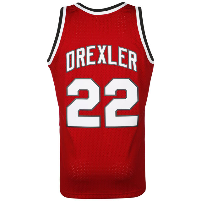 NBA Portland Trail Blazers Clyde Drexler Trikot Herren, rot / weiß, hi-res image number 2