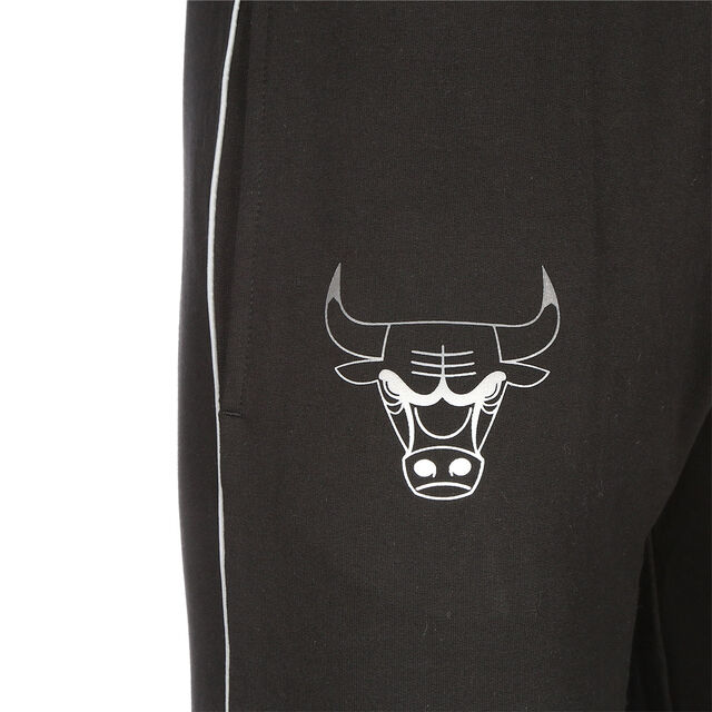 NBA Chicago Bulls Fade Logo Jogginghose Herren, schwarz / weiß, hi-res image number 2