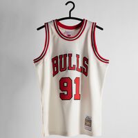 NBA Chicago Bulls Dennis Rodman Off White Team Color Swingman Trikot Herren