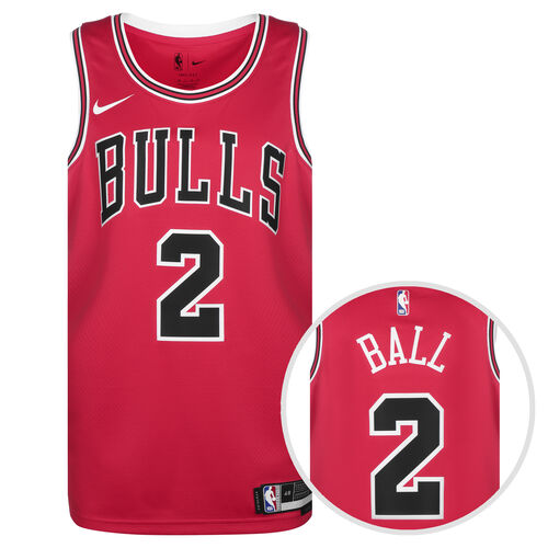 NBA Chicago Bulls Lonzo Ball Icon Edition Swingman Trikot Herren